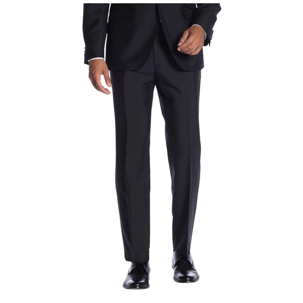 Men’s Saville Row Black New Heathrow Dress Pants 36 X 30